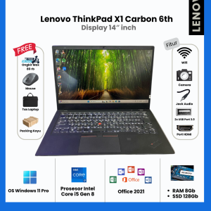 LAPTOP BERAGARANSI LENOVO ThinkPad X1 Carbon 6th